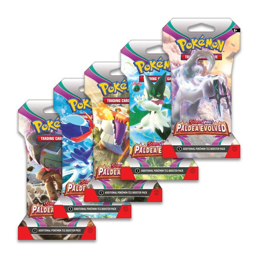 Pokémon TCG: Scarlet & Violet: Paldea Evolved Sleeved Booster Pack (10 Cards) - Random Art