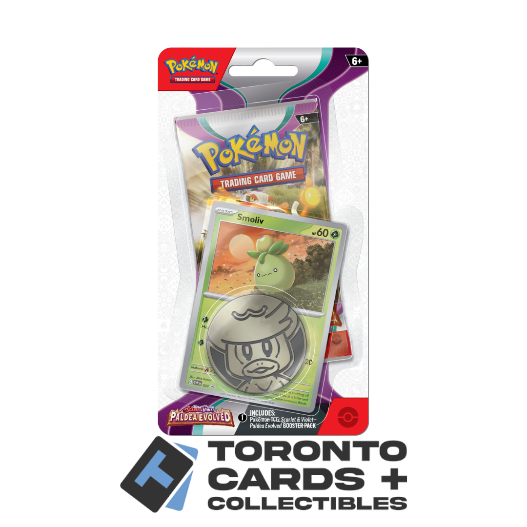 Pokémon TCG: Scarlet & Violet-Paldea Evolved Sleeved Checklane Booster Pack (10 Cards) - Random Art