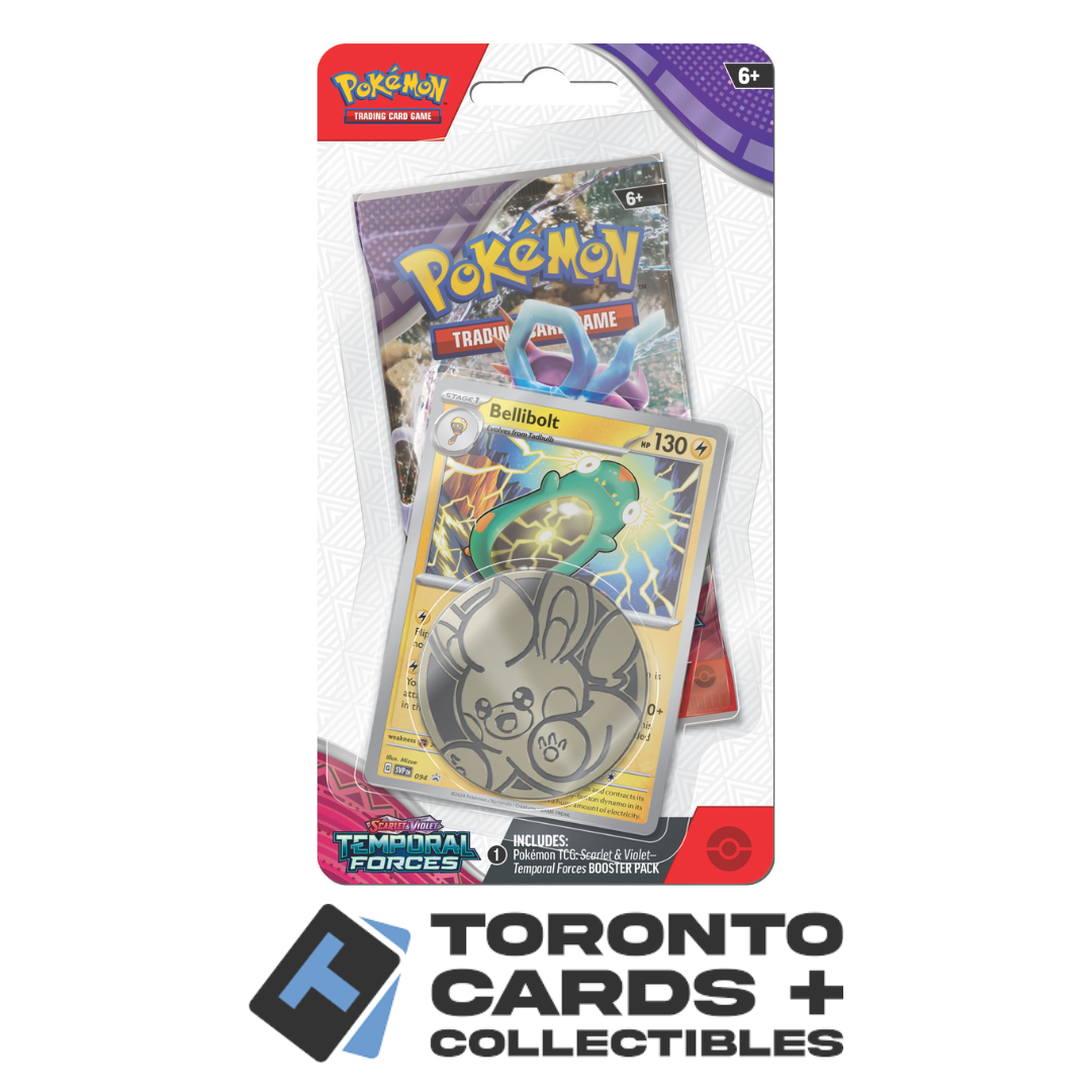 Pokémon TCG: Scarlet & Violet-Temporal Forces Sleeved Checklane (10 Cards) - Random Art