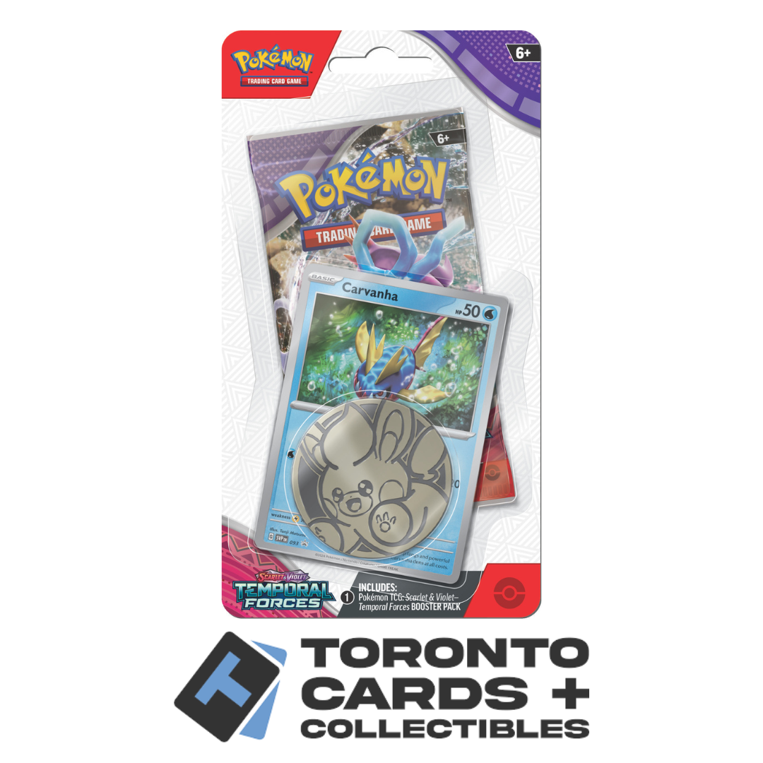 Pokémon TCG: Scarlet & Violet-Temporal Forces Sleeved Checklane (10 Cards) - Random Art