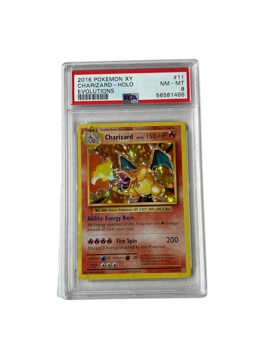 PSA 8 Pokemon Evolutions Charizard - Holo